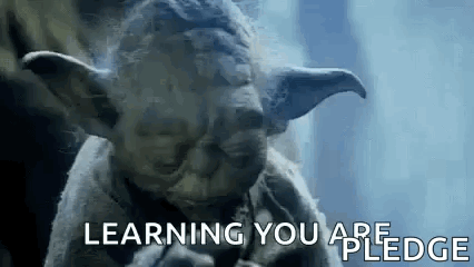 Yoda Statue Learning You Are Pledge