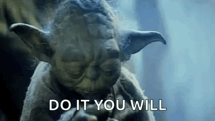 Yoda Statue Smoking Cigarette Do It You Will GIF