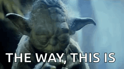 Yoda Statue Smoking Cigarette Saying The Way GIF