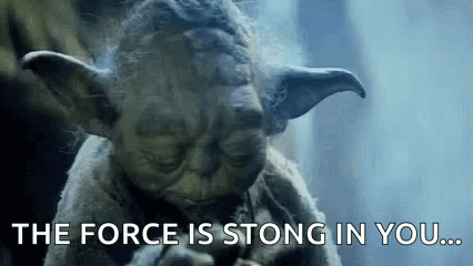 Yoda Statue The Force Is Strong In You