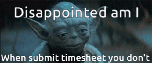 Yoda Timesheet Submission Failed Meme GIF