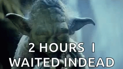 Yoda Waiting Two Hours Later GIF