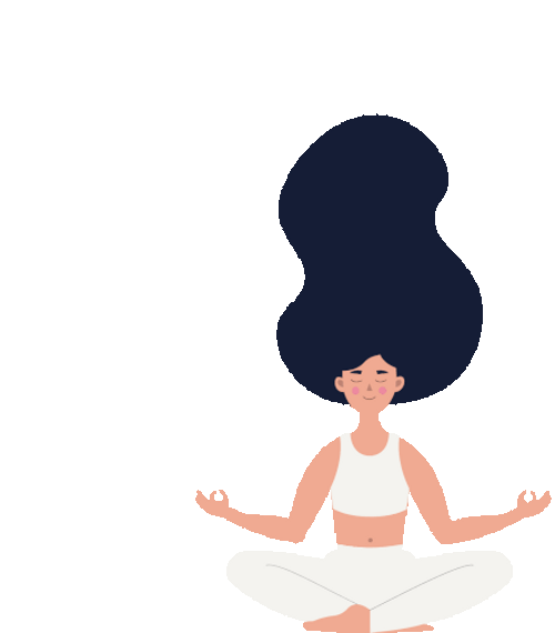 Yoga Relax Meditate Sticker GIF 