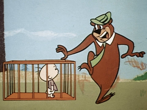 Yogi Bear Baby Sitting GIF