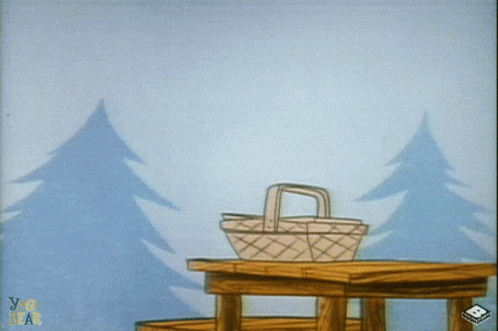 Yogi Bear Basket Steal GIF