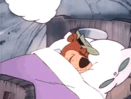 Yogi Bear Dreaming Eating GIF
