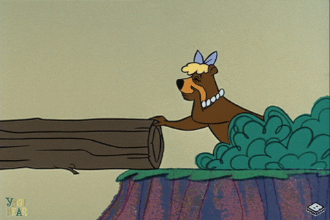 Yogi Bear Falling GIF