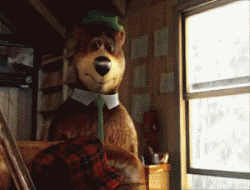 Yogi Bear Gun Shot GIF