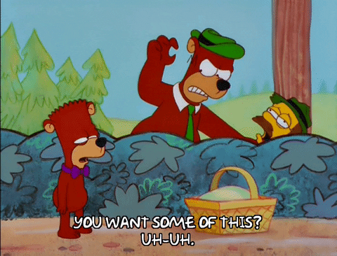 Yogi Bear The Simpsons GIF