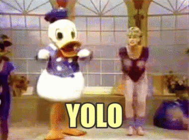 Yolo Donald Duck Daning GIF