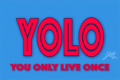 Yolo You Only Live Once Disperse GIF