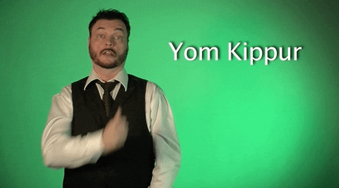 Yom Kippur Heart Holiest Day Judaism Green Screen GIF