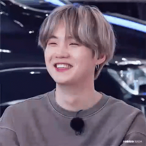 Yoongi Cute Smile GIF