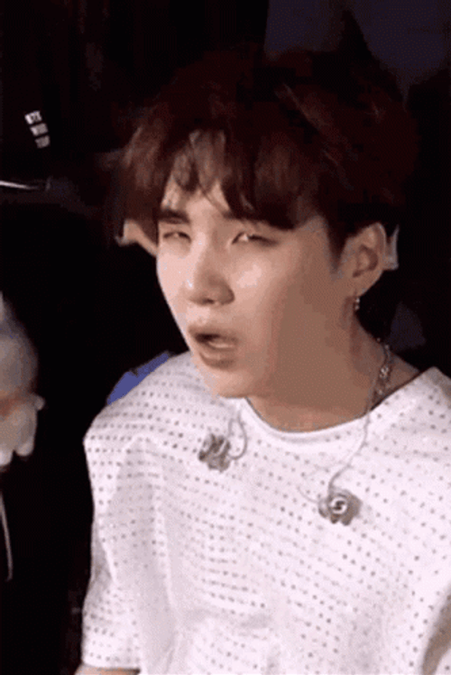 Yoongi Funny Face GIF