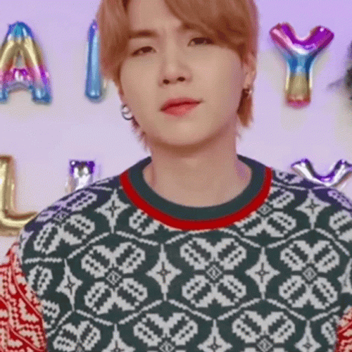 Yoongi Peace Sign Dance GIF