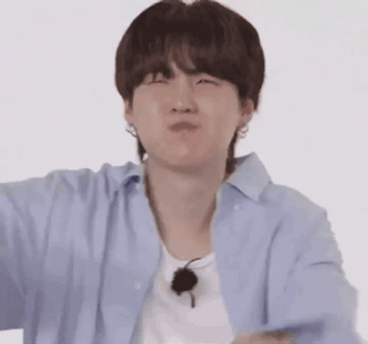 Yoongi Pointing Finger GIF