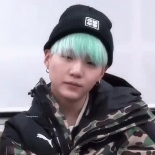 Yoongi Suga Laughing GIF
