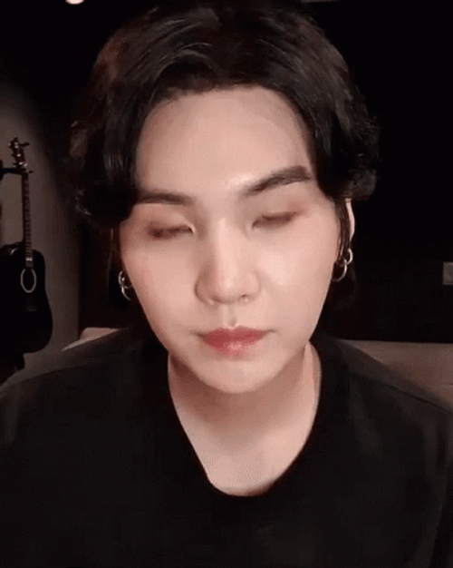 Yoongi Wearing Eyeglasses GIF