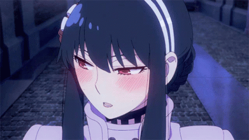 Yor Spy X Family Blushing GIF