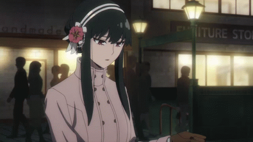 Yor Spy X Family Night Street GIF