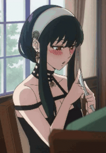 Yor Spy X Family Sharpening Knife GIF