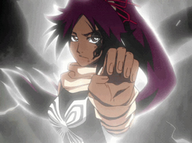 Yoruichi Bleach Anime Lightning Shunko Power GIF GIFDB