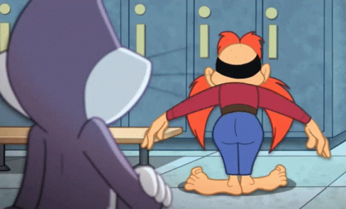 Yosemite Sam Bending Over GIF