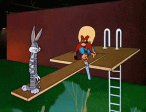 Yosemite Sam Falling GIF