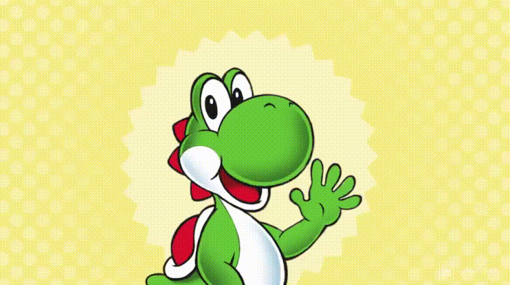 Yoshi Handsome Tranformation GIF