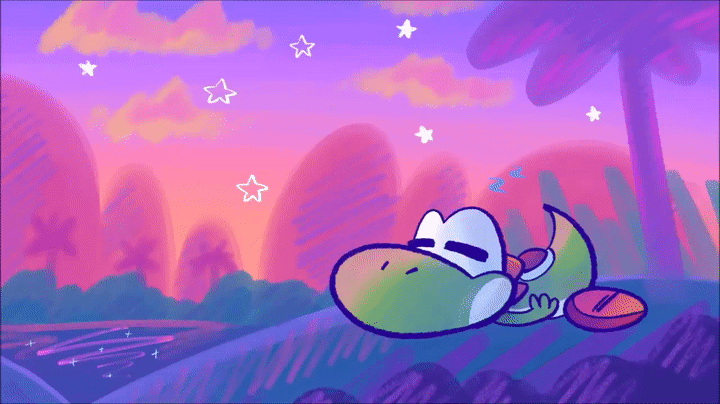 Yoshi Sleeping Soundly GIF