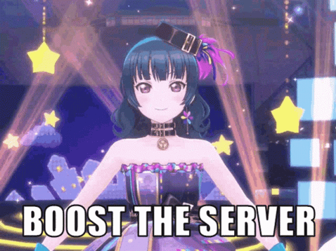 Yoshiko Tsuhima Boost The Server GIF