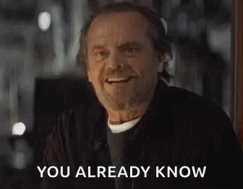 You Already Know Jack Nicholson Yes GIF