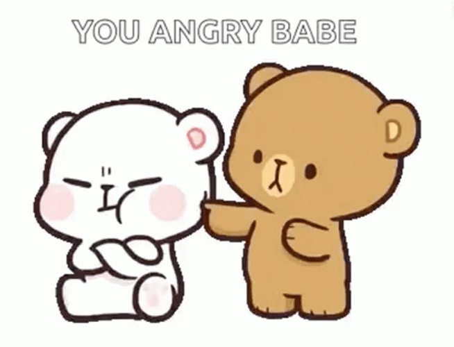 You Angry Babe Cute Bears GIF
