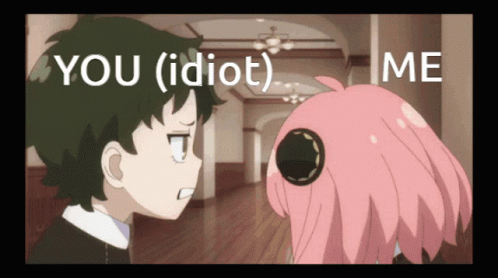You Are An Idiot Anime Anya Punch GIF