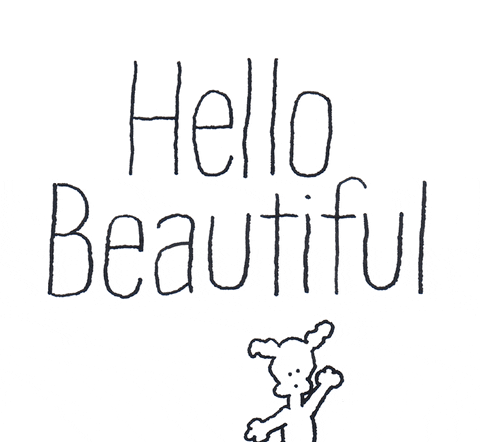 You Are Beautiful Chippy Mobile Sketch GIF