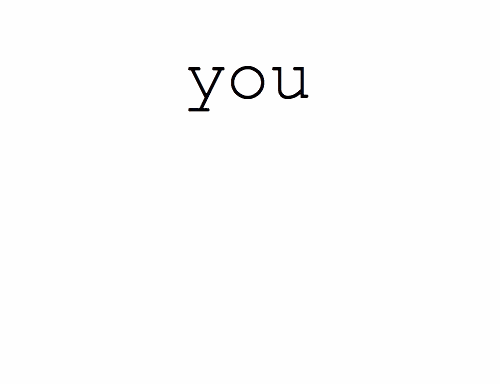 You Are Beautiful Minimalistic Mobile Artwork GIF