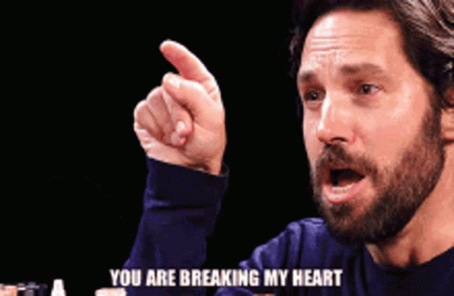 You Are Breaking My Heart Paul Rudd GIF