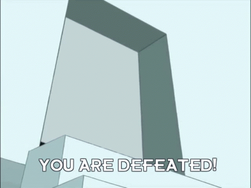 You Are Defeated Green Creature Futurama GIF