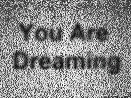 You Are Dreaming Text