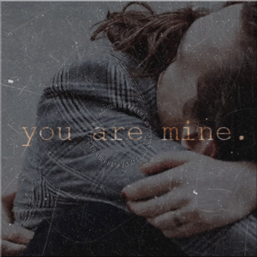 You Are Mine Sweet Couple Hugging GIF