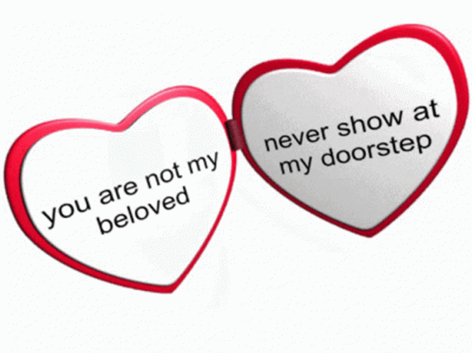 You Are Not My Beloved Heart Locket