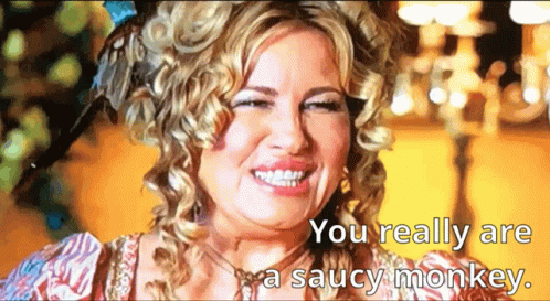 You Are Saucy Monkey Jennifer Coolidge GIF