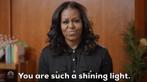 You Are Such A Shining Light Michelle Obama GIF