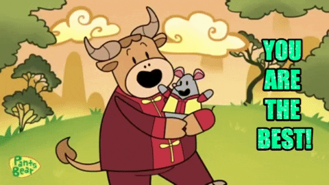 You Are The Best Bull And Mouse GIF