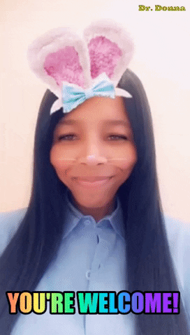 You Are Welcome Rabbit Ears GIF