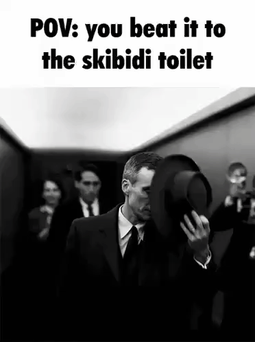 You Beat It To The Skibidi Toilet GIF
