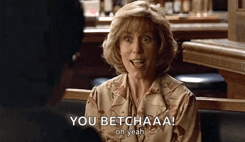 You Betcha Nodding Frances Mcdorman GIF