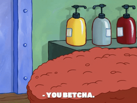 You Betcha Snatching Krabby Patty Spongebob GIF