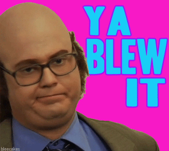 You Blew It Flashing Bald Man GIF