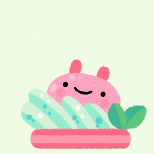 You Can Do It Strong Pink Rabbit GIF